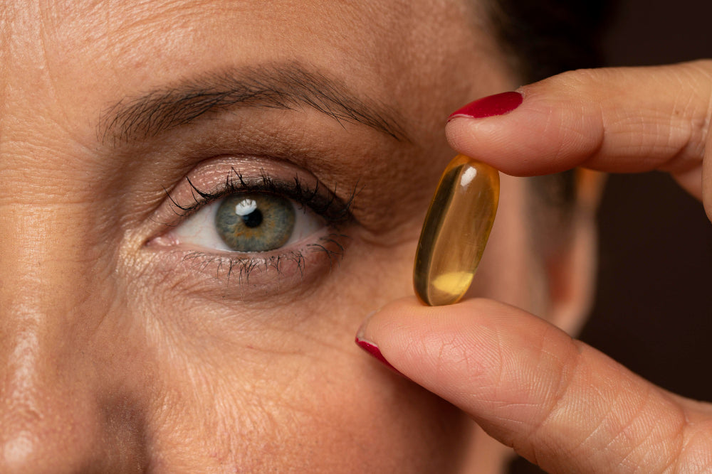 Woman applying cream