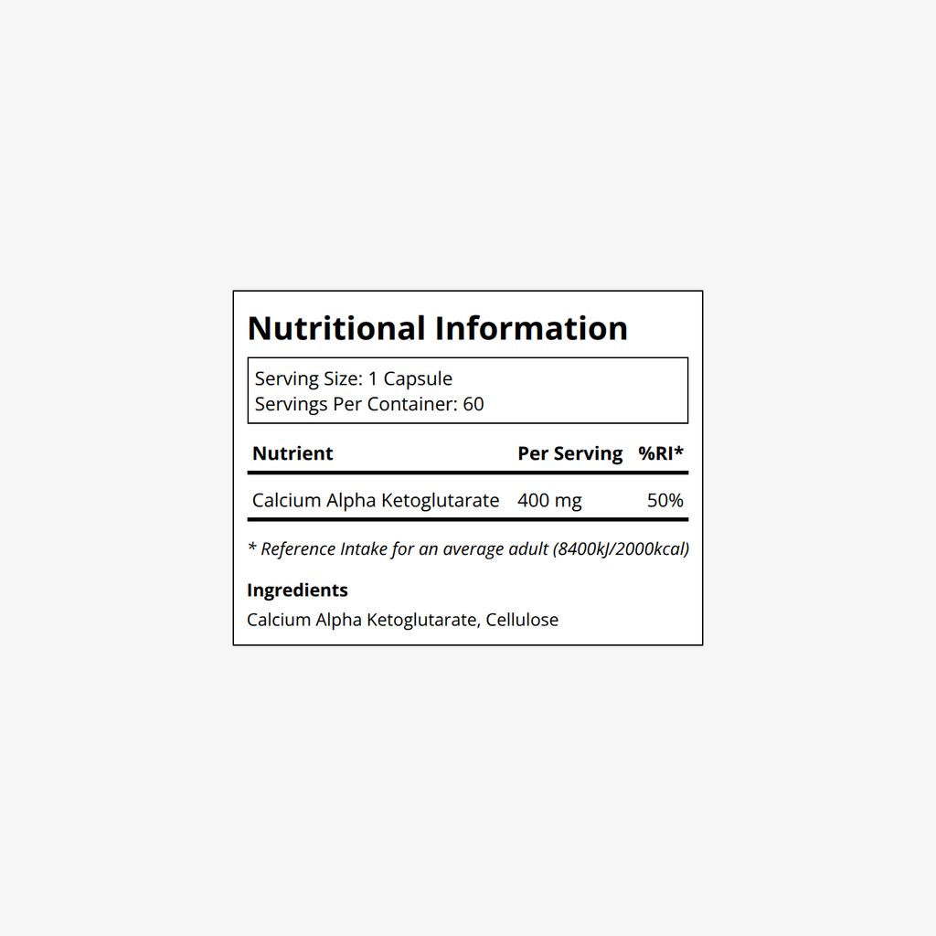 DoNotAge Ca-AKG Label