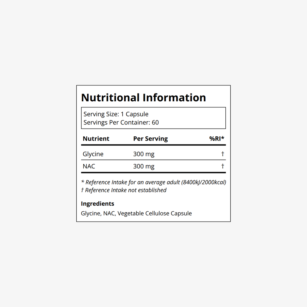 DoNotAge Glycine & NAC Label