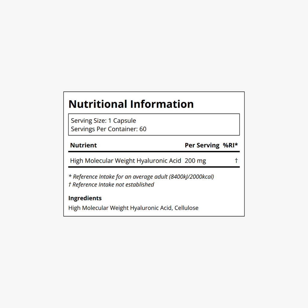 DoNotAge Hyaluronic Acid Label