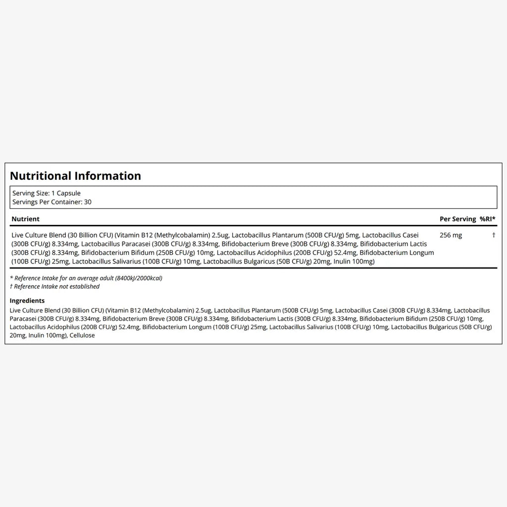 DoNotAge Probiotic Label