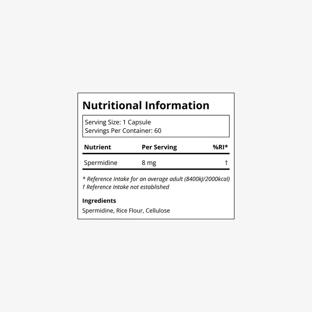 DoNotAge Spermidine Label