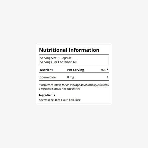 DoNotAge Spermidine Label