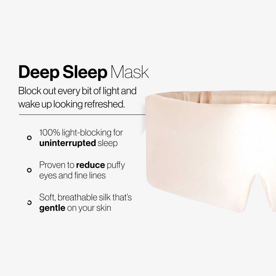 PureSilk Pro™ Sleep Mask - White Gold