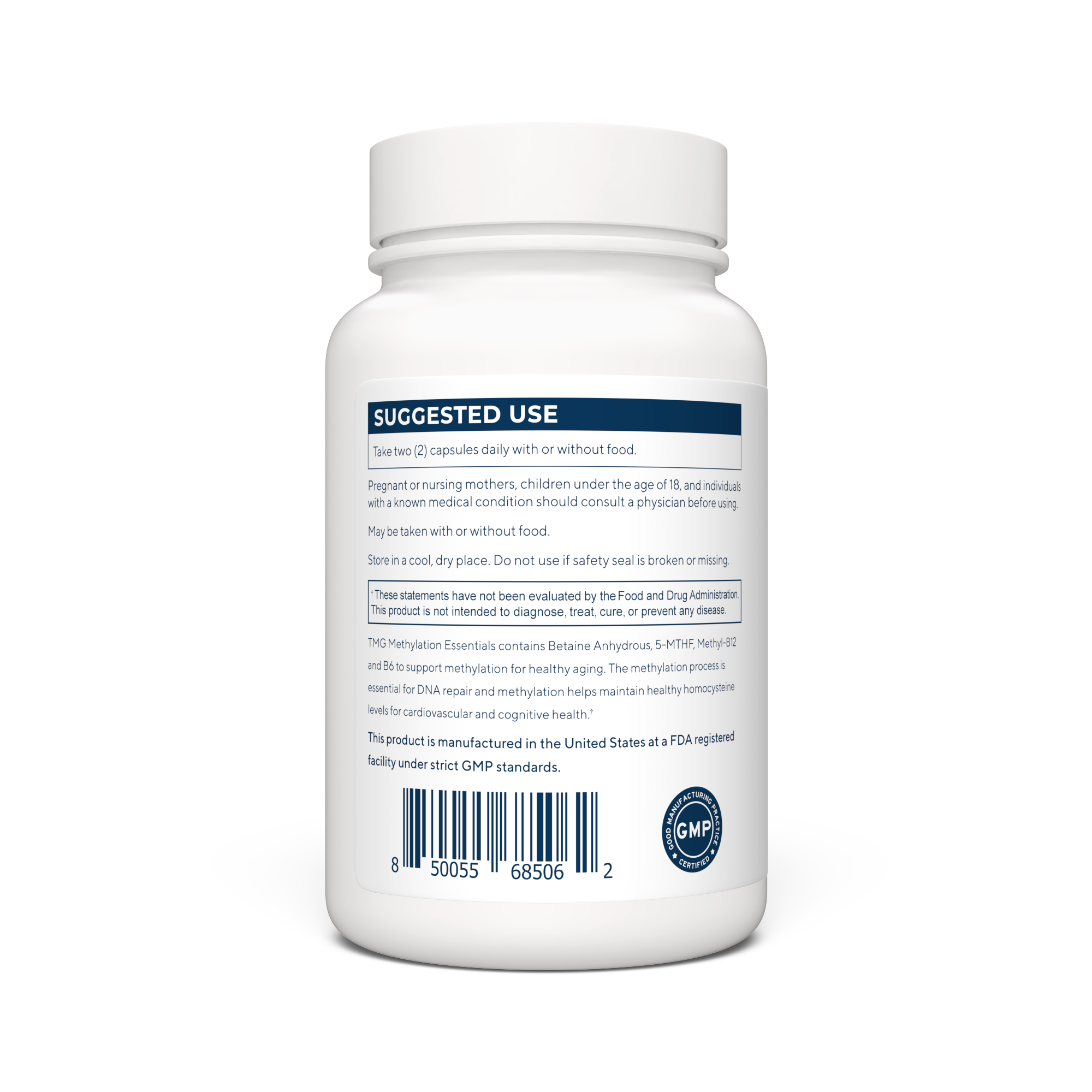 TMG Methylation Essentials, 120 Ct.