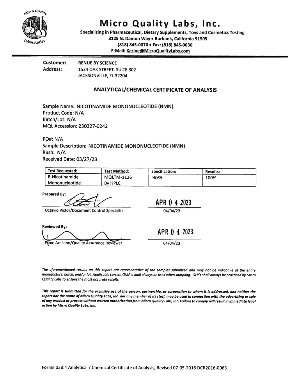 SLC Enteric NMN (Nicotinamide Mononucleotide, Delayed Release) 250mg