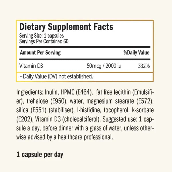 Purovitalis Liposomal Vitamin D3 2000 IU