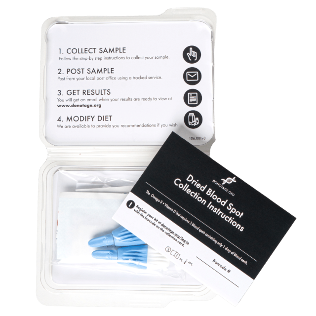 DoNotAge At Home Vitamin D and Omega-3 Test Kit