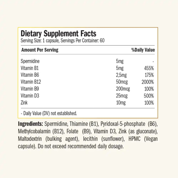 Purovitalis Spermidine Supplement